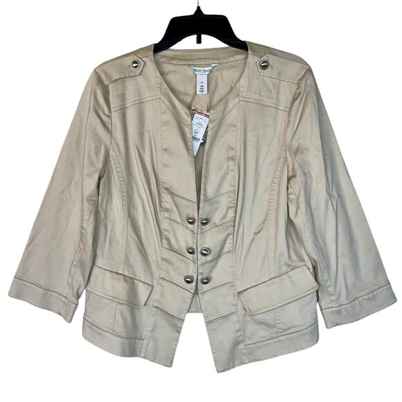 White House Black Market Jackets & Blazers - White House Black Market Blazer Military Majorette Cropped